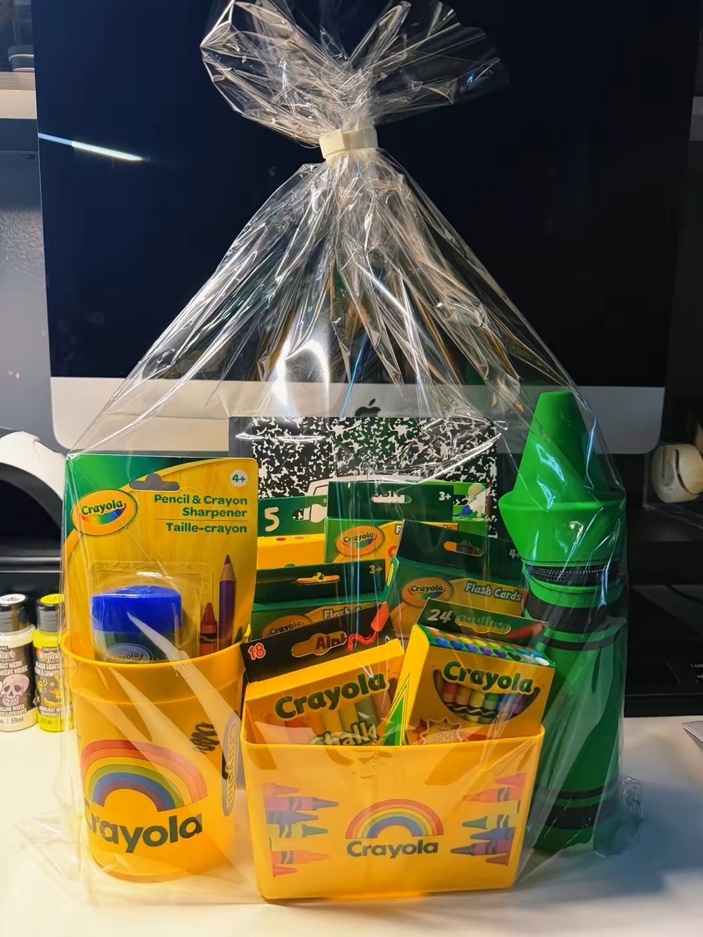 Crayola Themed Basket